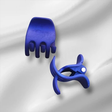 Kaucsuk törhetetlen hajcsat _kicsi lila