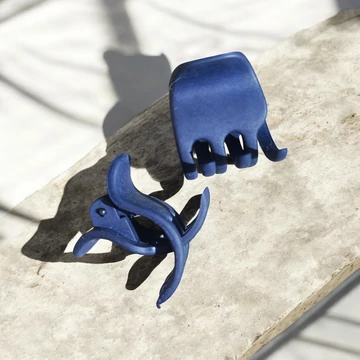 Kaucsuk törhetetlen hajcsat _kicsi kék