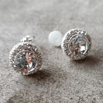 Klipsz köves fülbevaló