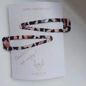 Állatmintás csit csat_NAGY MÉRET_barna