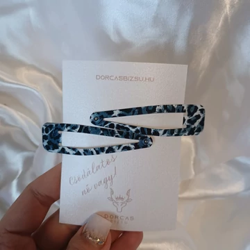 Állatmintás csit csat_ NAGY MÉRET_szürke