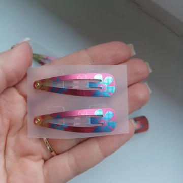 Virágos csit csat_pink