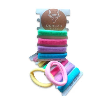 Szivárványos hajgumiszett