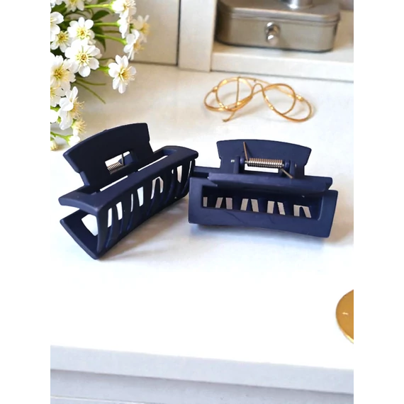 Kaucsuk gumi szögletes nagy hajcsat_KÉK