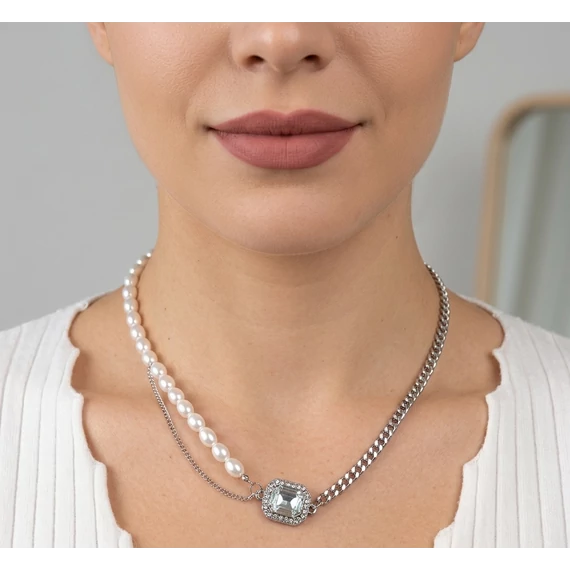 NEMESACÉL NYAKLÁNC- Dupla soros Amira