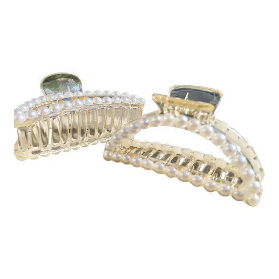 Gyöngyös kerek hajcsat