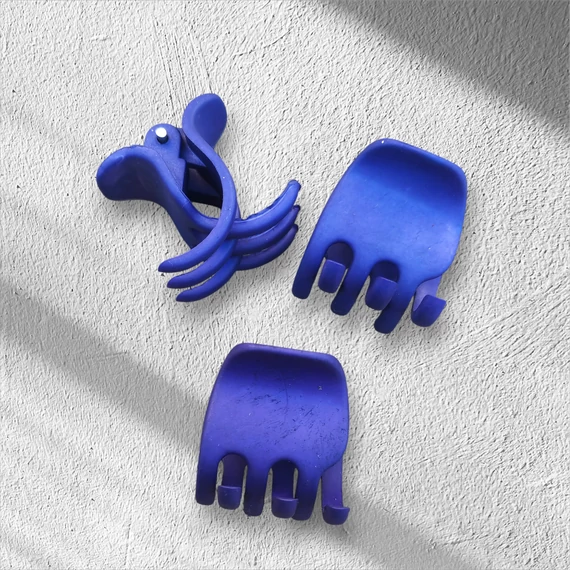 Kaucsuk törhetetlen hajcsat _kicsi lila