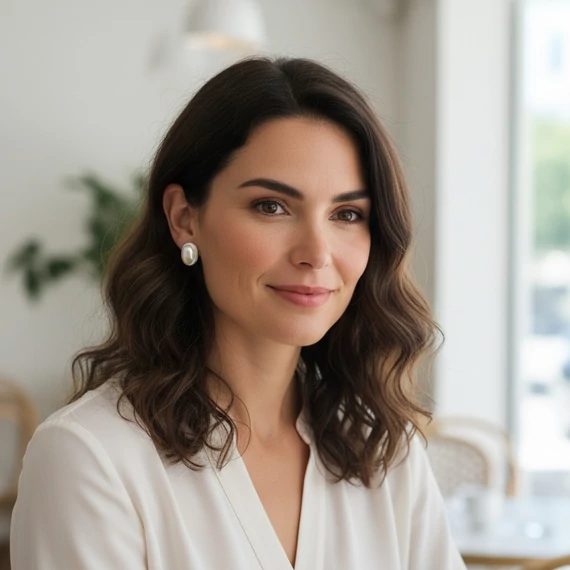 Elegáns Ovális Gyöngyházfényű Klipszes Fülbevaló