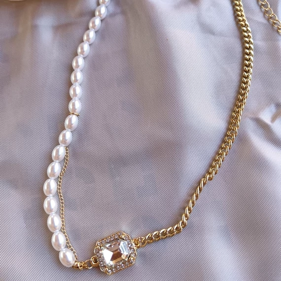 Nemesacél nyaklánc – Dupla soros AMIRA gold