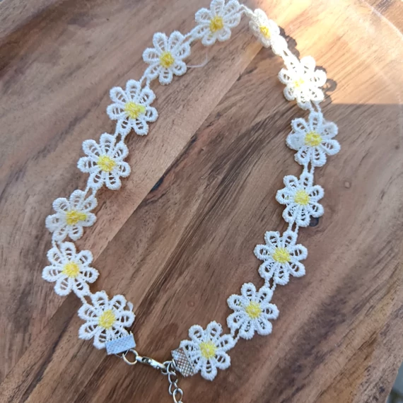 Margarétás Női Choker Nyakpánt 